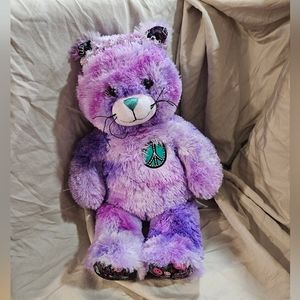 Build A Bear Best Friends Forever Purple Peace Kitty Cat Plush